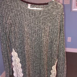 Target brand long sleeve with lace design